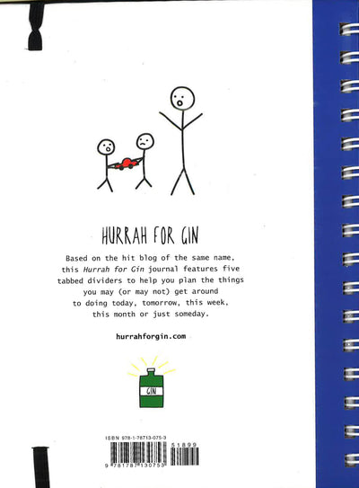Hurrah For Gin A5 Notebook