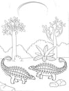 Ultimate Shaped Colouring: Dinosaur Colouring Find And Stick