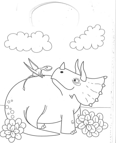 Ultimate Shaped Colouring: Dinosaur Colouring Find And Stick