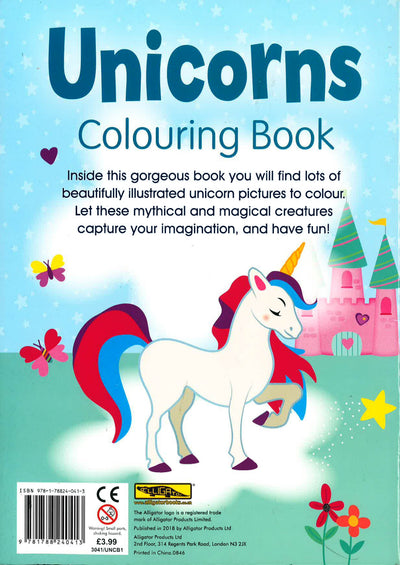 Alligator Books Unicorns Colouring Book