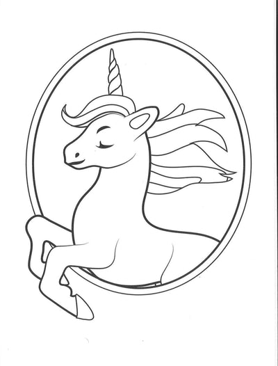 Alligator Books Unicorns Colouring Book
