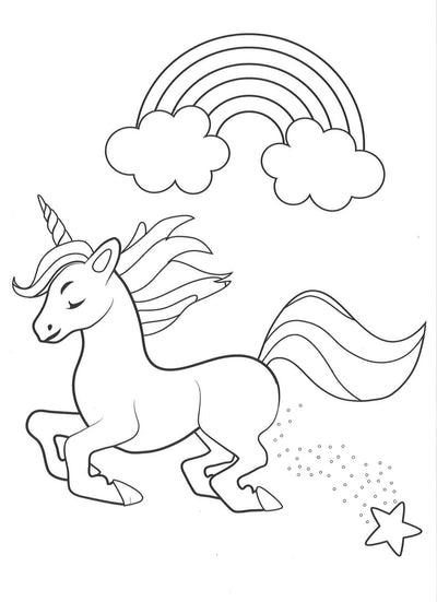 Alligator Books Unicorns Colouring Book