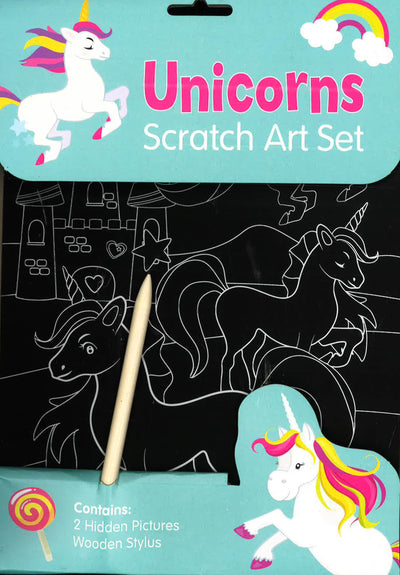 Unicorns Scratch Art Set