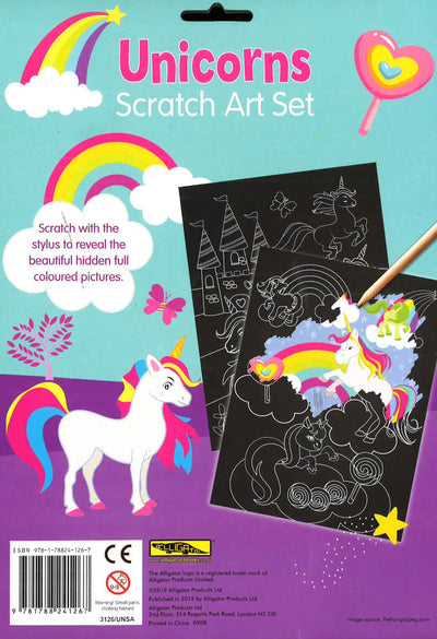 Unicorns Scratch Art Set
