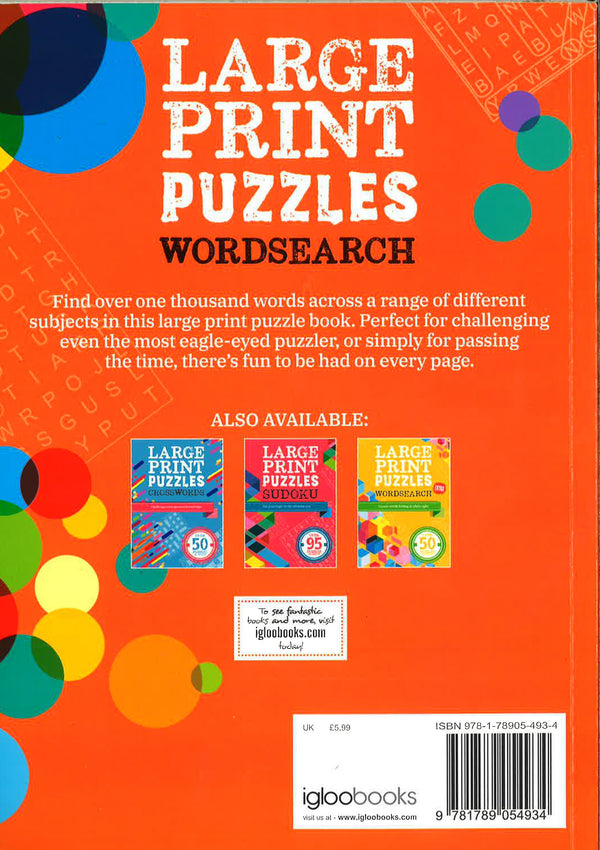 Large Print Puzzles: Wordsearch - Big Bad Wolf Books Sdn Bhd (Philippines)