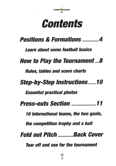 Fantastic Press-Out & Play: Football Tournament