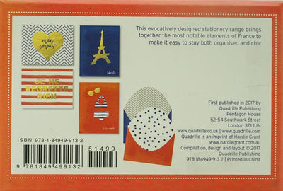 French Stationery: Boxed Notecards: 16 Cards In 4 Designs With Printed Envelopes