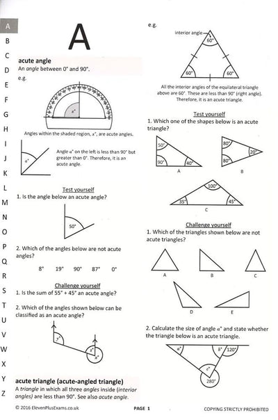 11+ Essentials Reference Mathematics Dictionary Plus: Suitable For Cem, Gl/Nfer & Iseb