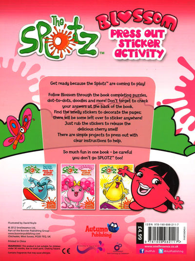 The Splotz - Press Out And Play Activity - Blossom
