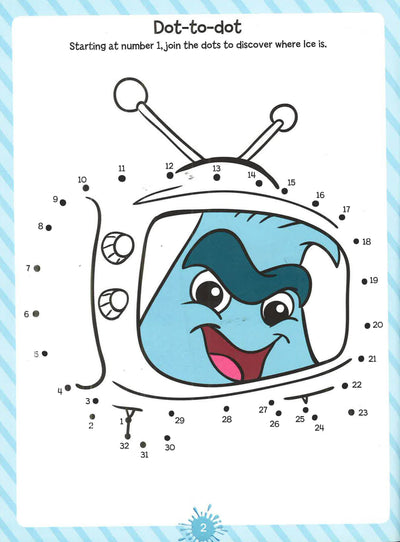 Ice Press Out Sticker Activity