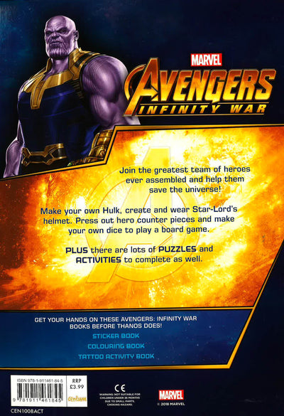 Avengers Infinity War - Activity Book
