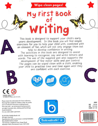 Wipe Clean Casebound Board: Writing